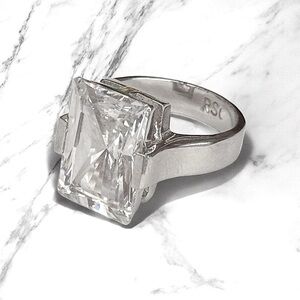 5 For $25💫Big Retro Gem Bling Ring
